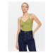 BDG Urban Outfitters Top BDG SEAMLESS CROSS LACE 76466762 Zelená Slim Fit