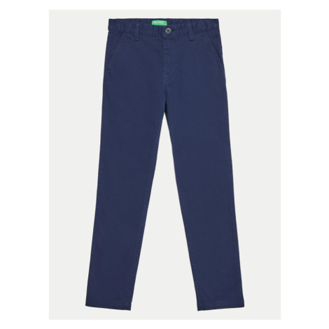 United Colors Of Benetton Chino nohavice 4HM6CF011 Tmavomodrá Slim Fit