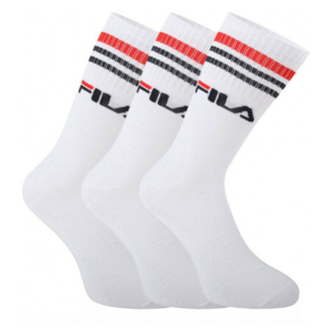 Ponožky FILA F9090 SOCKS LIFESTYLE PLAIN 3 PACK-300 WHITE