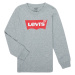 Levis  BATWING TEE LS  Tričká s dlhým rukávom Šedá