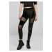 Women's Velvet Tech Mesh Leggings - Black