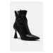 Trendyol Black Ruffle Detailed Women's Boots & Booties
