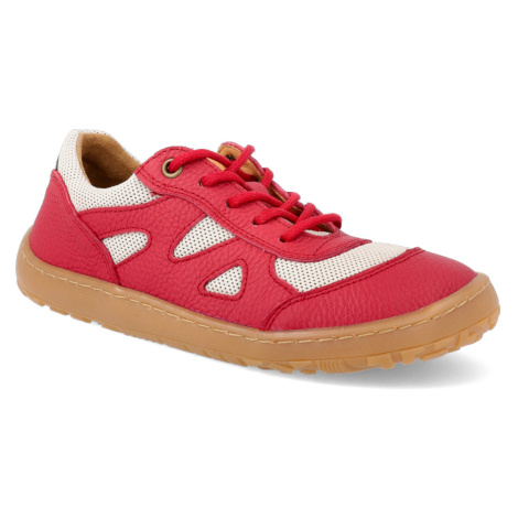 Barefoot textilné tenisky Froddo - BF Geo Red červené