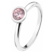 Hot Diamonds Strieborný prsteň Emozioni scintilla Pink Compassion ER017 54 mm