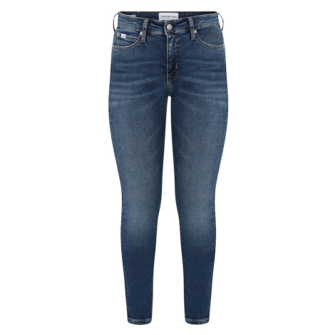 Calvin Klein Jeans Džínsy  modrá denim / biela