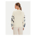 Weekend Max Mara Sveter Dolmen 2425366191 Écru Relaxed Fit