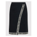 KARL LAGERFELD Puzdrová sukňa Logo Wrap 216W1241 Čierna Regular Fit
