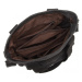 KONO viacúčelová plátená taška na rameno Savana 30 cm - čierna