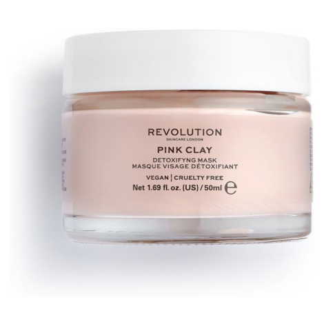 Revolution Skincare Pink Clay Detoxifying maska na tvár