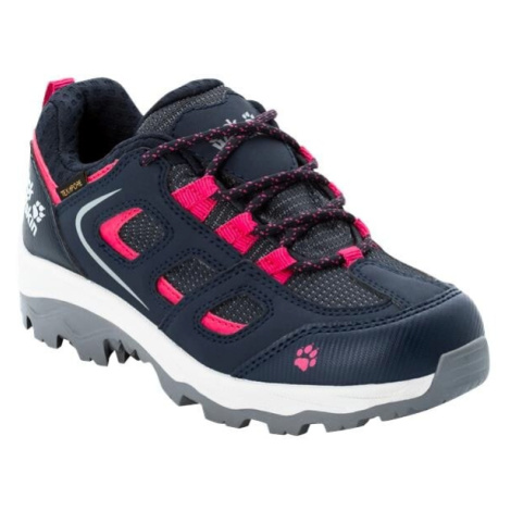 Children's Shoes Jack Wolfskin Vojo Texapore Low Dark Blue / Pink