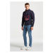 MIKINA GANT RETRO CREST HALFZIP EVENING BLUE