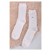 Dámske smotanové ponožky Openworked Argyle
