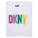 DKNY Tričko D35S31 S Biela Relaxed Fit