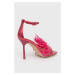 Kožené sandále Liu Jo Camelia Leonie Hanne fialová farba SA2705PX31792431