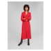 EDITED Košeľové šaty 'Leonetta'  červená