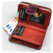 Peterson Vzorovaná dámska peňaženka - ružová Y128 425214-MD