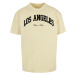 L.A. College Oversize T-Shirt Soft Yellow