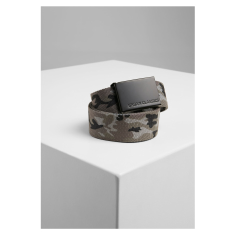 Canvas belts grey camo/black Urban Classics