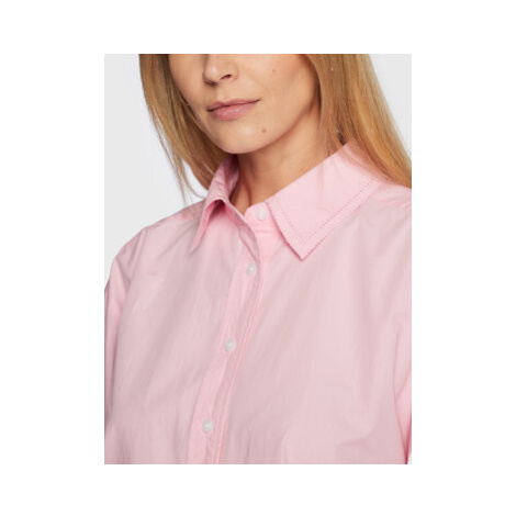 Tommy Hilfiger Košeľové šaty Solid WW0WW37102 Ružová Oversize