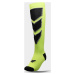 Pánske lyžiarske ponožky 4F AW22UFSOM030 neónovo zelené Zelená 43-46