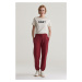 TEPLÁKY GANT REL SHIELD SWEATPANTS PLUMPED RED