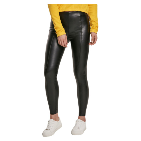 nohavice plátené URBAN CLASSICS Faux Leather Skinny