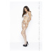 Passion BS032 white - Bodystocking Farba: Biela