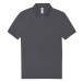 B&amp;C Unisex polo tričko PU426 Dark Grey (Solid)