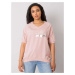 Dusty pink plus size cotton blouse