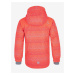 Oranžovo-ružová dievčenská vzorovaná lyžiarska bunda Kilpi Jenova