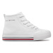 Tommy Hilfiger Plátenky High Top Lace-Up Sneaker T3A9-33188-1687 M Biela