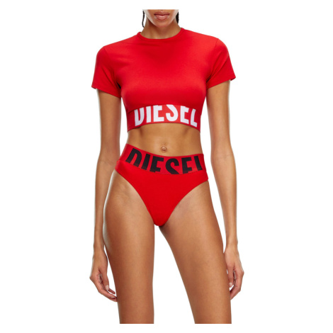 Tričko Diesel Uftee-Sport-Cropped-T-Shirt T- Racing Red