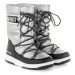 MOON BOOT-Girl Quilted WP silver/black Strieborná