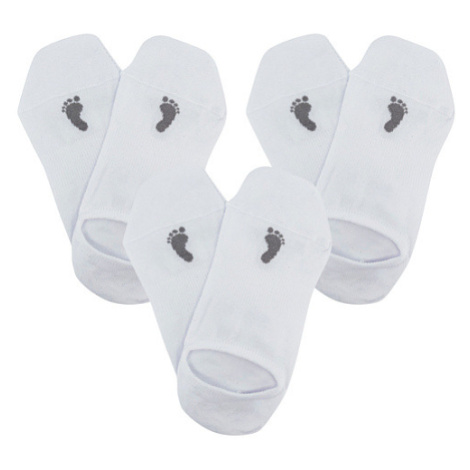 VOXX Barefoot ponožky do tenisiek biele 3 páry 120006