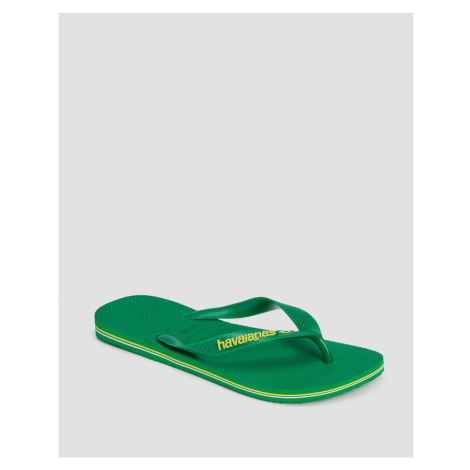 Žabky Havaianas Brasil Logo Neon Zelené