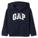 GAP FULLZIP LOGO Chlapčenská mikina, tmavo modrá, veľkosť