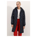 Bigdart 5138 Quilted Long Puffer Coat - Navy Blue