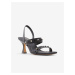Čierne dámske sandále na podpätku ALDO Louella
