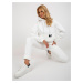 Women's tracksuit Ecru with straight trousers