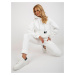 Women's Ecru tracksuit with straight trousers