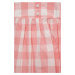 Dievčenské bavlnené šaty GAP ružová farba, midi, áčkový strih