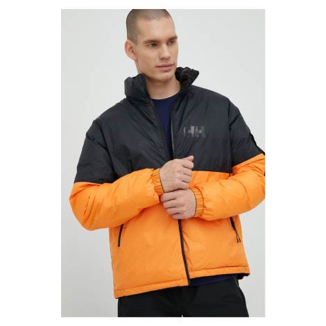 Obojstranná bunda Helly Hansen pánska, oranžová farba, zimná