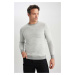 DEFACTO Standard Fit Regular Cut Crew Neck Knitwear Sweater