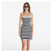 Šaty Tommy Jeans Crochet Stripe Dress Black