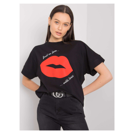 T-shirt-RV-TS-6726.84P-black Rue Paris