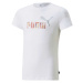 Puma ESS+BLOOM LOGO TEE G Dievčenské tričko, biela, veľkosť