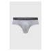 Bavlnené slipy Emporio Armani Underwear 3-pak tmavomodrá farba