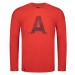 Loap Aldoss Pánske tričko s dlhým rukávom CLM2257 červená