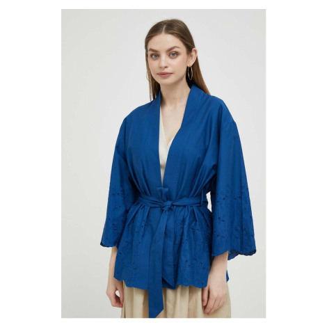 Kimono United Colors of Benetton tmavomodrá farba