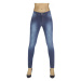 Bas Bleu Women's TIMEA denim trousers shaping the buttocks shaded